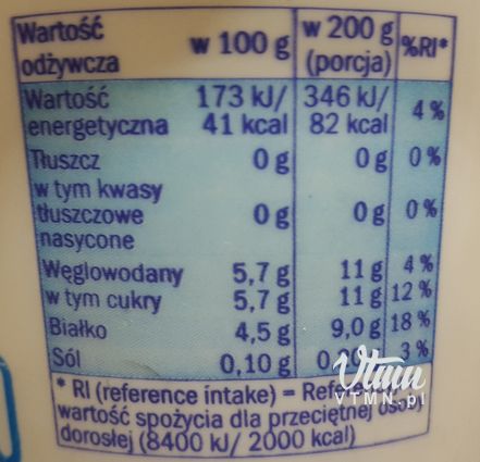 Jogurt naturalny 0% Pilos Lidl
