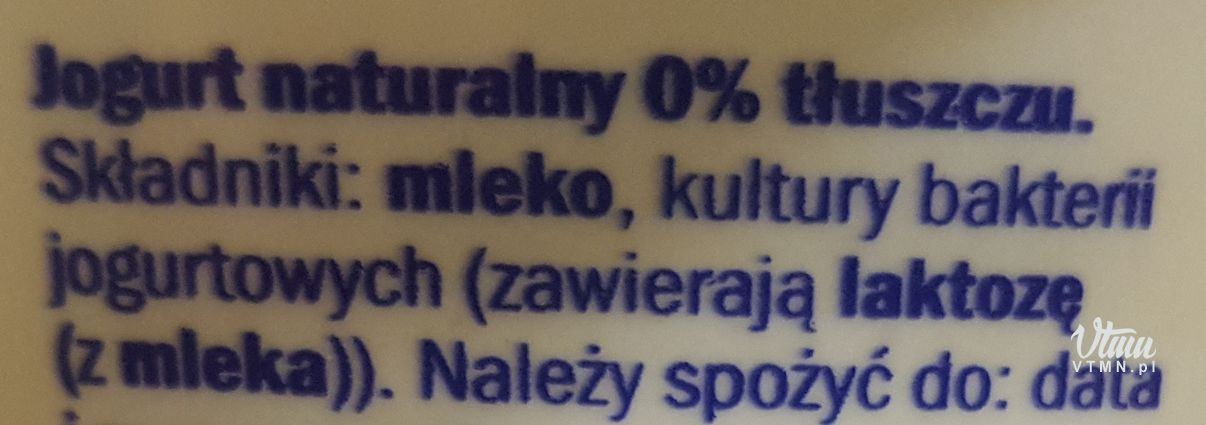 Jogurt naturalny 0% Pilos Lidl
